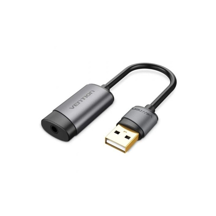 Tarjeta de Sonido Vention CDJHB/ USB Macho - Jack 3.5 Hembra | Tarjetas de Sonido