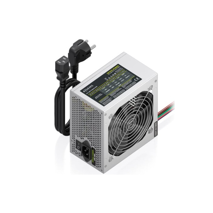 Fuente de Alimentación Aisens ASPC-500ATX-PSE/ 500W/ Ventilador 12cm | Fuentes