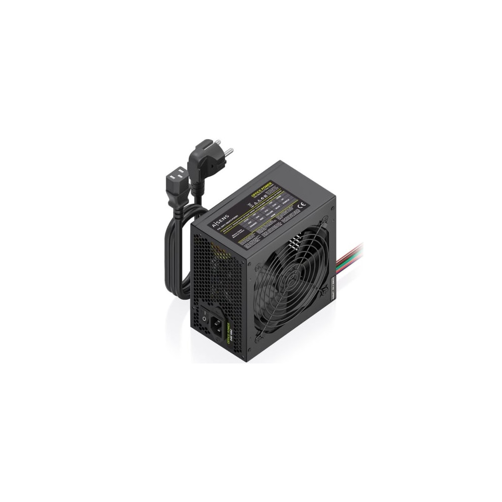Fuente de Alimentación Aisens ASPC-500ATX-PSEBK/ 500W/ Ventilador 12cm | Fuentes