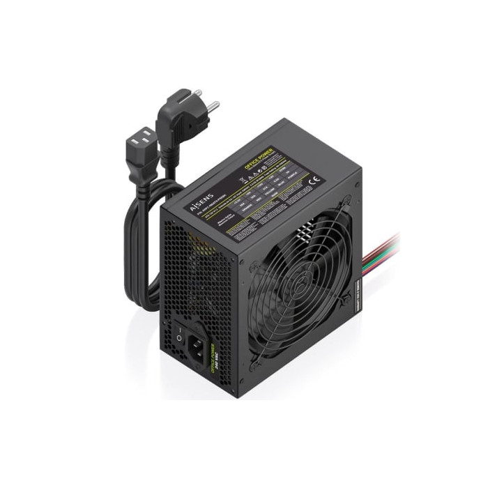 Fuente de Alimentación Aisens ASPC-500ATX-PSEBK/ 500W/ Ventilador 12cm | Fuentes