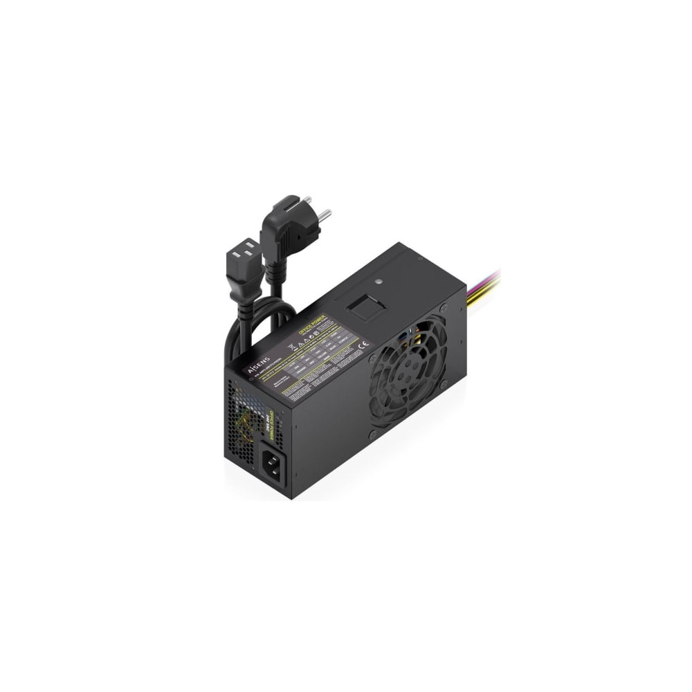 Fuente de Alimentación TFX Aisens ASPC-500TFX-PSEBK/ 500W/ Ventilador 8cm | Fuentes
