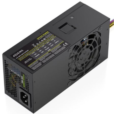 Fuente de Alimentación TFX Aisens ASPC-500TFX-SEOBK/ 500W/ Ventilador 8cm | Fuentes