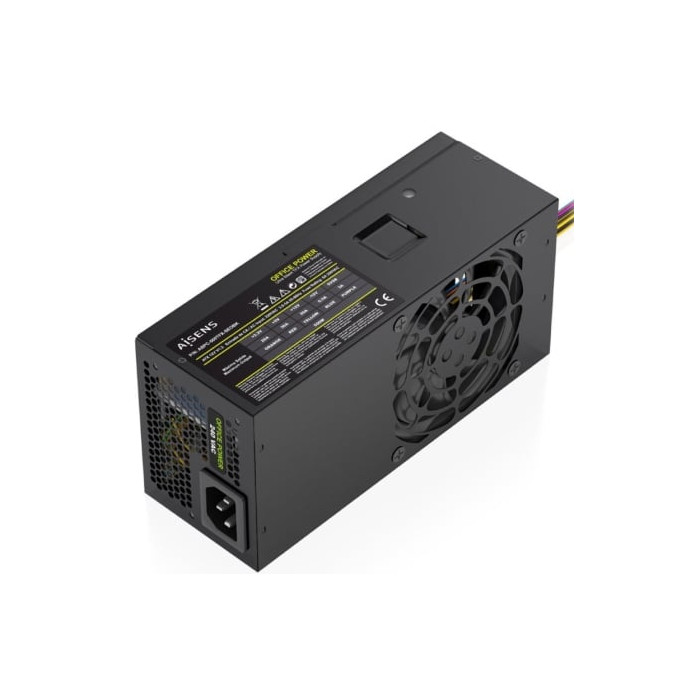 Fuente de Alimentación TFX Aisens ASPC-500TFX-SEOBK/ 500W/ Ventilador 8cm | Fuentes