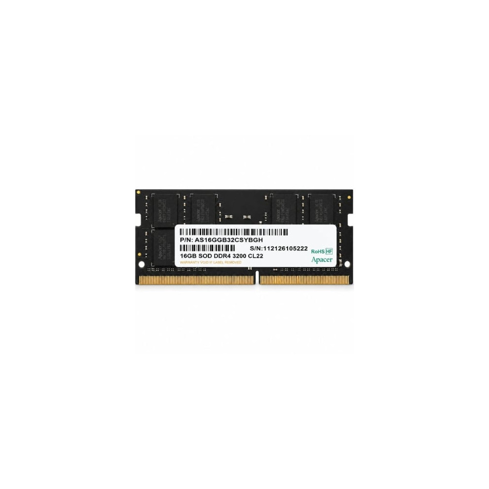 Memoria RAM Apacer ES.16G21.GSH 16GB/ DDR4/ 3200MHz/ 1.2V/ CL22/ SODIMM | Memoria RAM