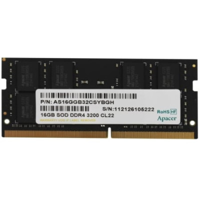 Memoria RAM Apacer ES.16G21.PSH 16GB/ DDR4/ 3200MHz/ 1.2V/ CL22/ SODIMM | Memoria RAM