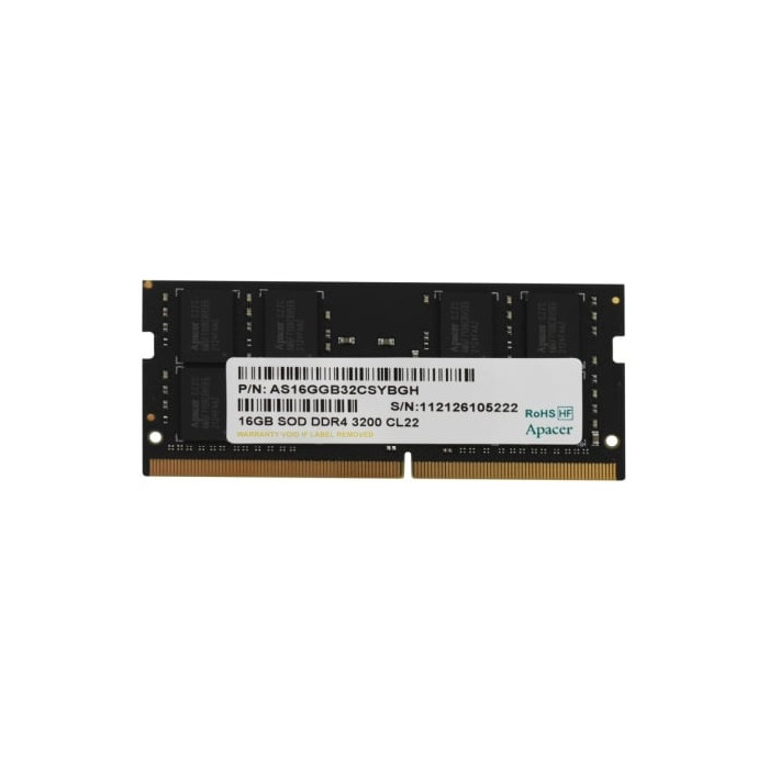 Memoria RAM Apacer ES.16G21.PSH 16GB/ DDR4/ 3200MHz/ 1.2V/ CL22/ SODIMM | Memoria RAM