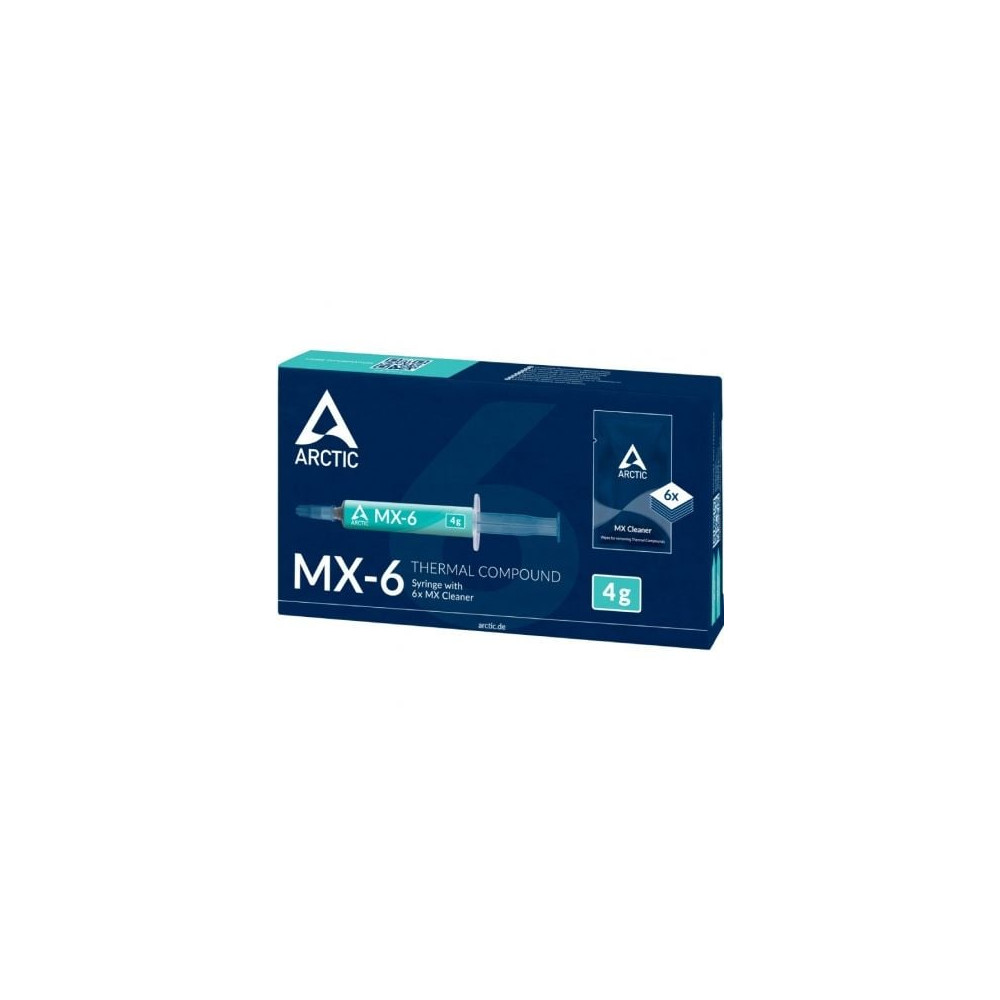 Pasta Térmica Arctic MX-6/ 4g/ Incluye 6 Toallitas | Pasta Térmica