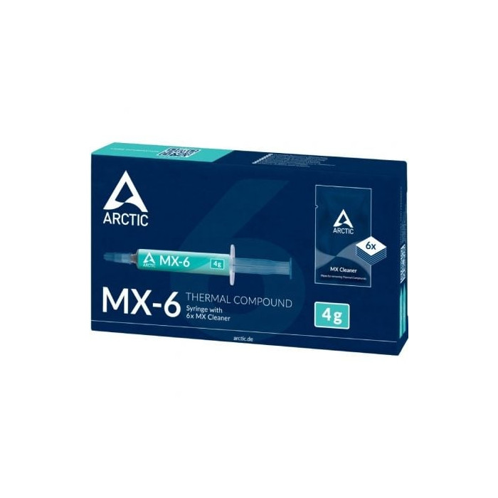 Pasta Térmica Arctic MX-6/ 4g/ Incluye 6 Toallitas | Pasta Térmica