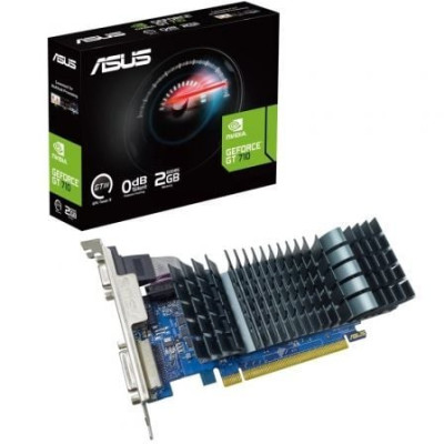 Tarjeta Gráfica Asus GeForce GT 710 SL EVO BRK/ 2GB GDDR5/ Compatible con Perfil Bajo | Tarjetas Gráficas