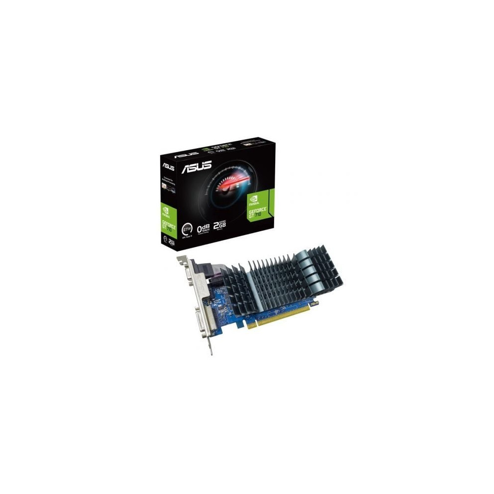 Tarjeta Gráfica Asus GeForce GT 710 SL EVO BRK/ 2GB GDDR5/ Compatible con Perfil Bajo | Tarjetas Gráficas