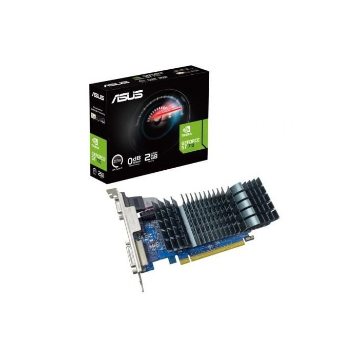 Tarjeta Gráfica Asus GeForce GT 710 SL EVO BRK/ 2GB GDDR5/ Compatible con Perfil Bajo | Tarjetas Gráficas