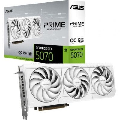Tarjeta Gráfica Asus Prime GeForce RTX 5070 White OC Edition/ 12GB GDDR7 | Tarjetas Gráficas