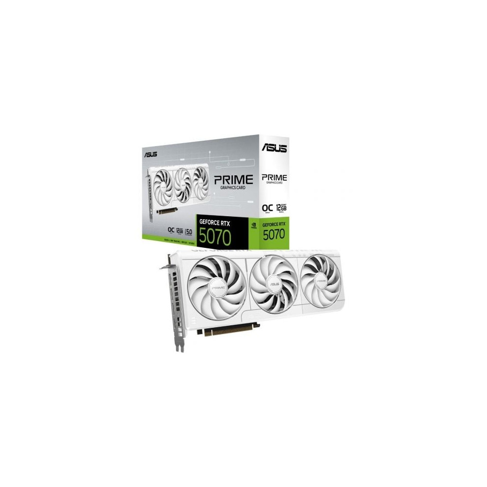 Tarjeta Gráfica Asus Prime GeForce RTX 5070 White OC Edition/ 12GB GDDR7 | Tarjetas Gráficas