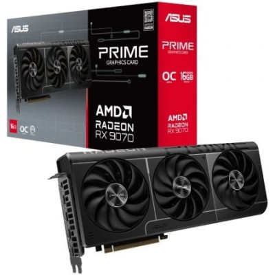Tarjeta Gráfica Asus Prime Radeon RX 9070 OC Edition/ 16GB GDDR6 | Tarjetas Gráficas