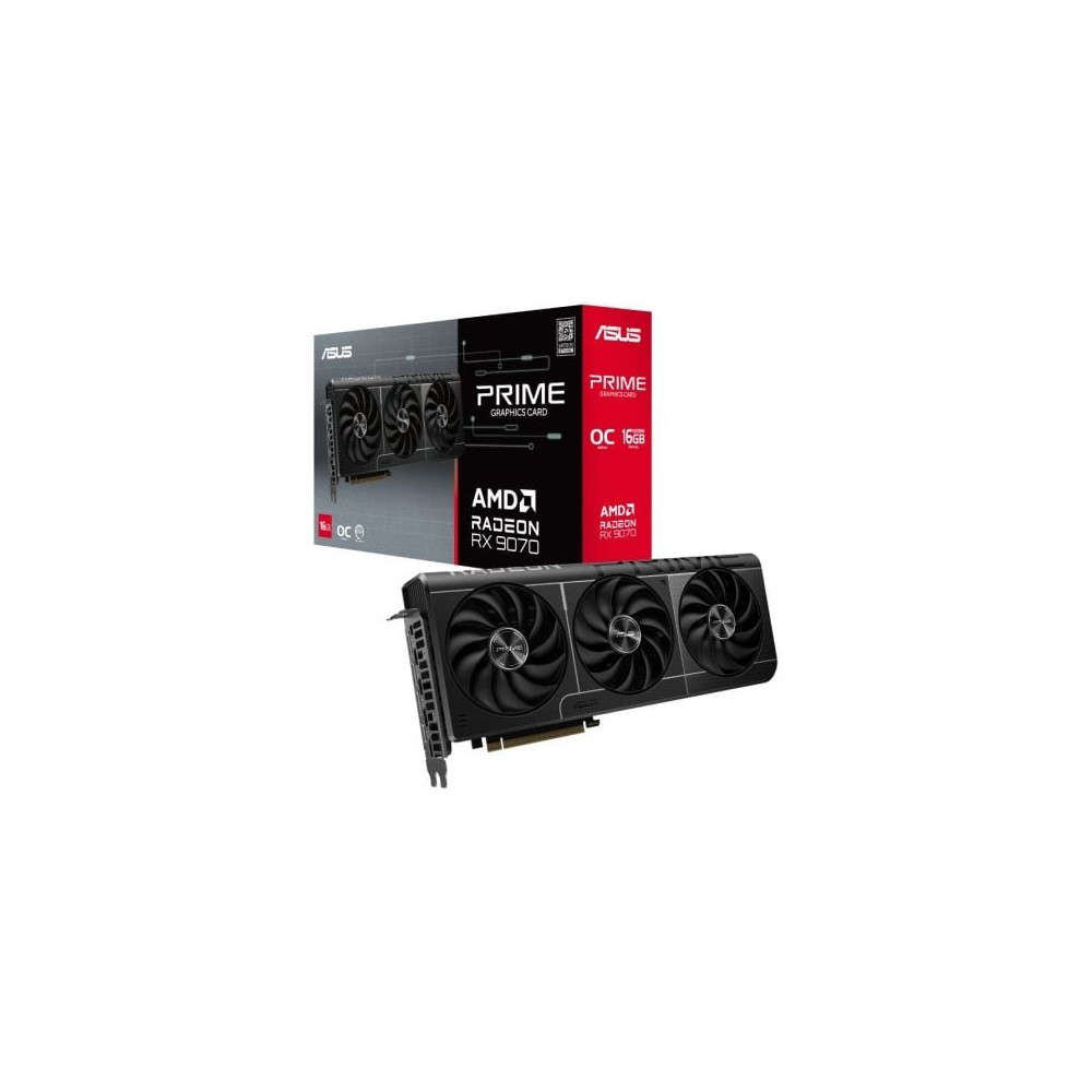 Tarjeta Gráfica Asus Prime Radeon RX 9070 OC Edition/ 16GB GDDR6 | Tarjetas Gráficas