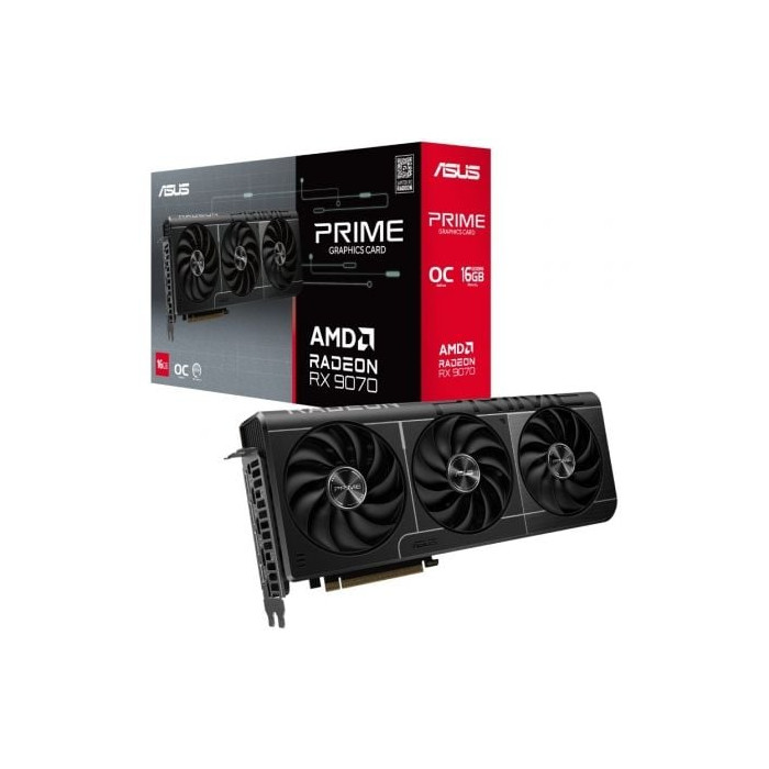 Tarjeta Gráfica Asus Prime Radeon RX 9070 OC Edition/ 16GB GDDR6 | Tarjetas Gráficas