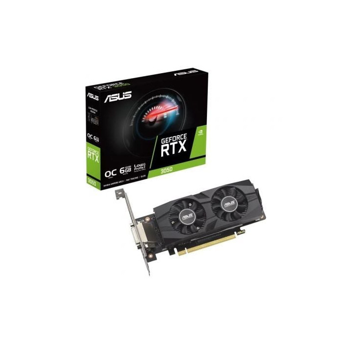 Tarjeta Gráfica Asus GeForce RTX 3050 LP BRK OC Edition/ 6GB GDDR6/ Compatible con Perfil Bajo | Tarjetas Gráficas