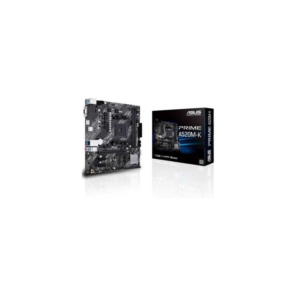 Placa Base Asus Prime A520M-K Socket AM4/ DDR4/ PCIe 3.0/ Micro ATX | Placas