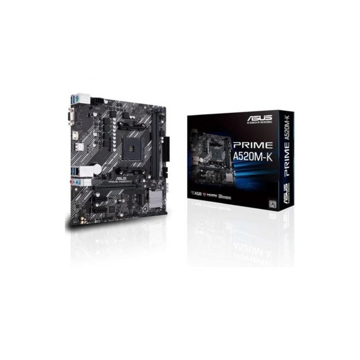Placa Base Asus Prime A520M-K Socket AM4/ DDR4/ PCIe 3.0/ Micro ATX | Placas