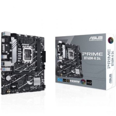 Placa Base Asus Prime B760M-K D4 Socket 1700/ DDR4/ PCIe 4.0/ Micro ATX | Placas