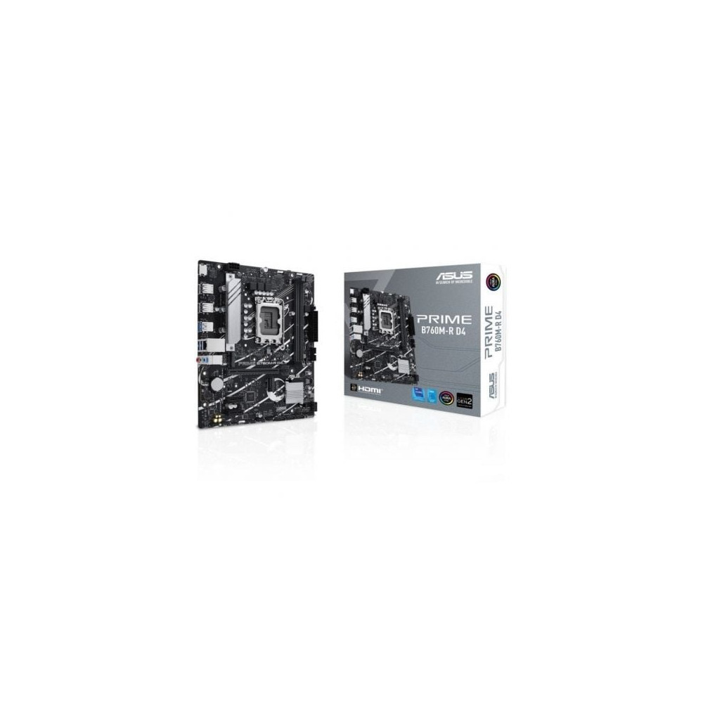 Placa Base Asus Prime B760M-R D4 Socket 1700/ DDR4/ PCIe 4.0/ Micro ATX | Placas