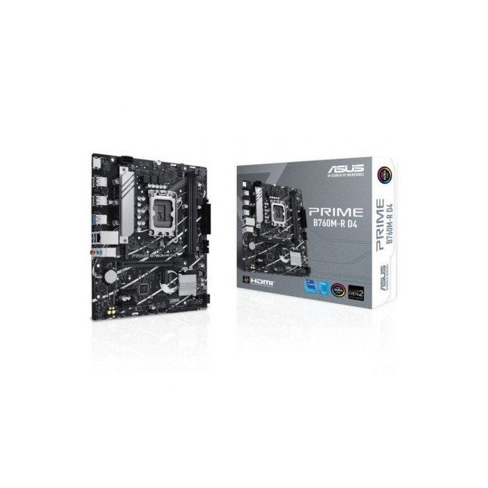 Placa Base Asus Prime B760M-R D4 Socket 1700/ DDR4/ PCIe 4.0/ Micro ATX | Placas