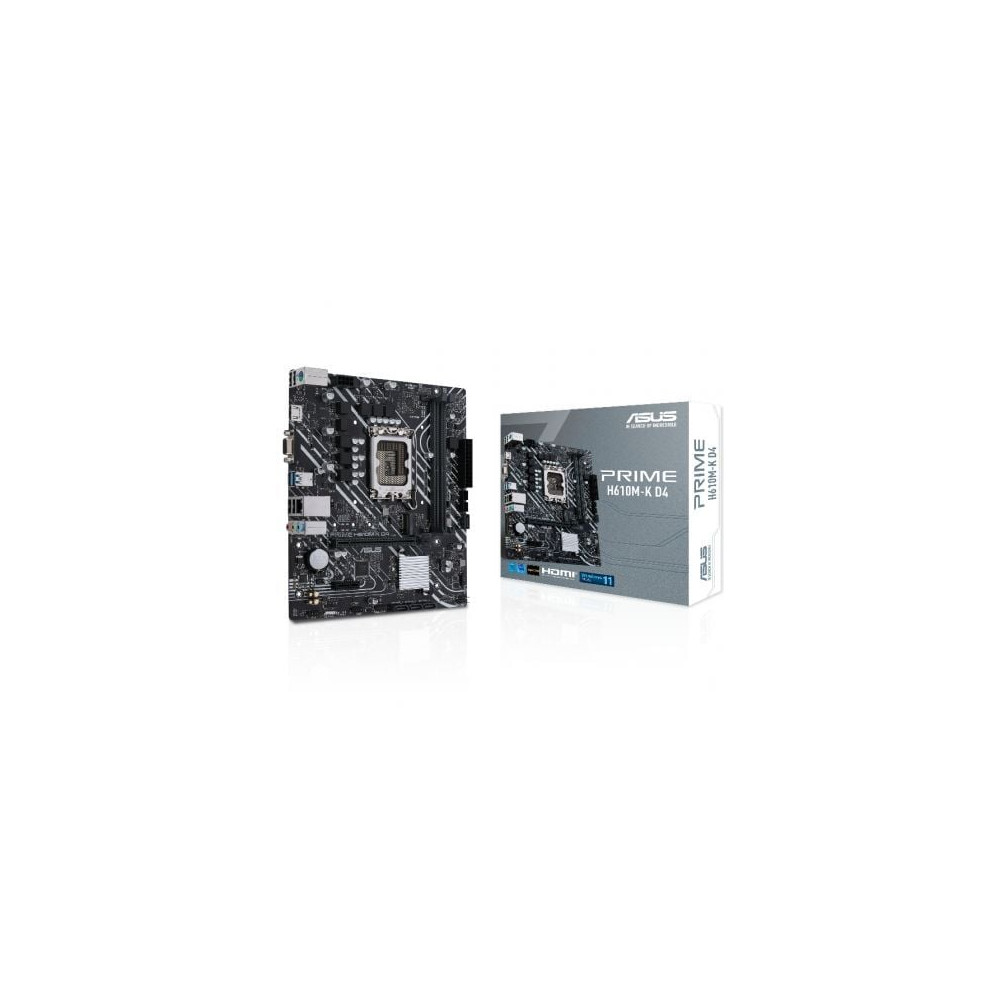 Placa Base Asus Prime H610M-K D4/ Socket 1700/ DDR4/ PCIe 4.0/ Micro ATX | Placas