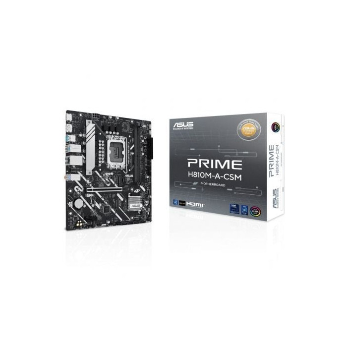 Placa Base Asus Prime H810M-A-CSM Socket 1851/ DDR5/ PCIe 4.0/ Micro ATX | Placas