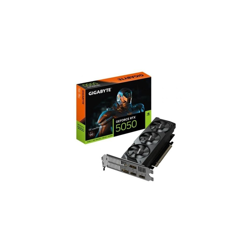 Tarjeta Gráfica Gigabyte GeForce RTX 5050 OC Low Profile/ 8GB GDDR6/ Compatible con Perfil Bajo | Tarjetas Gráficas