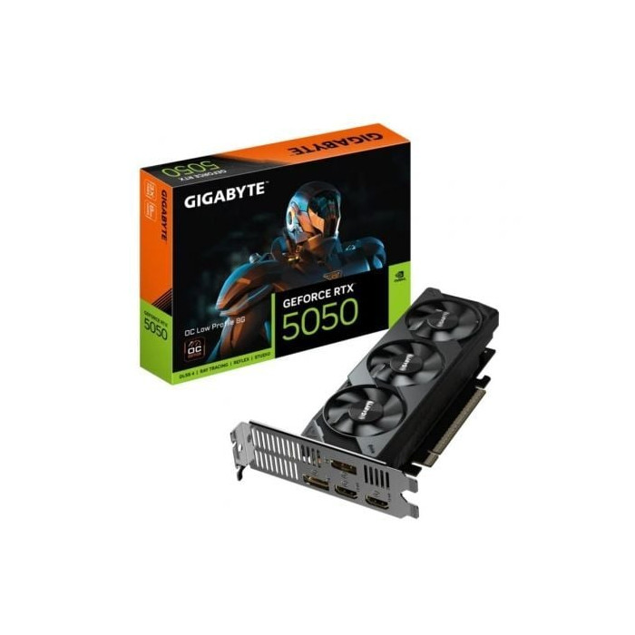 Tarjeta Gráfica Gigabyte GeForce RTX 5050 OC Low Profile/ 8GB GDDR6/ Compatible con Perfil Bajo | Tarjetas Gráficas