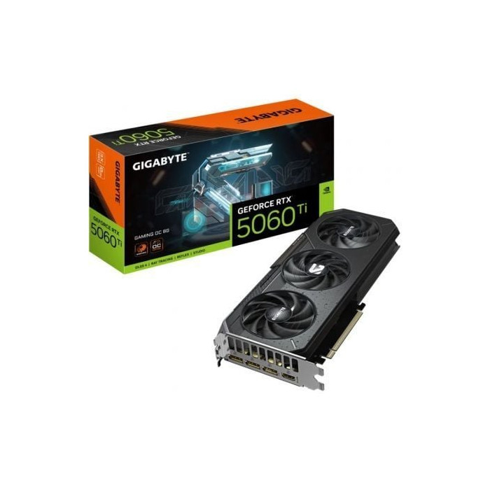Tarjeta Gráfica Gigabyte GeForce RTX 5060 Ti Gaming OC/ 8GB GDDR7 | Tarjetas Gráficas