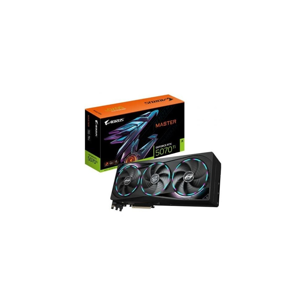 Tarjeta Gráfica Gigabyte AORUS GeForce RTX 5070Ti MASTER/ 16GB GDDR7 | Tarjetas Gráficas