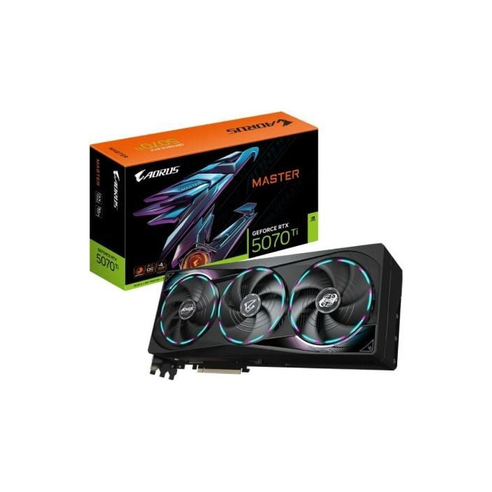 Tarjeta Gráfica Gigabyte AORUS GeForce RTX 5070Ti MASTER/ 16GB GDDR7 | Tarjetas Gráficas