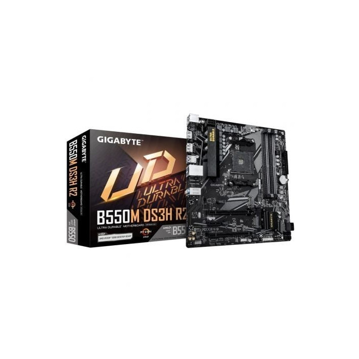 Placa Base Gigabyte B550M DS3H R2 Socket AM4/ DDR4/ PCIe 4.0/ Micro ATX | Placas