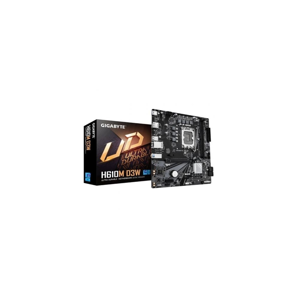 Placa Base Gigabyte H610M D3W Socket 1700/ DDR5/ PCIe 4.0/ Micro ATX | Placas