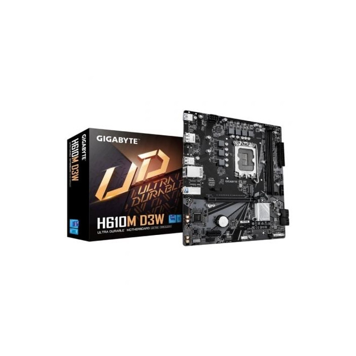 Placa Base Gigabyte H610M D3W Socket 1700/ DDR5/ PCIe 4.0/ Micro ATX | Placas