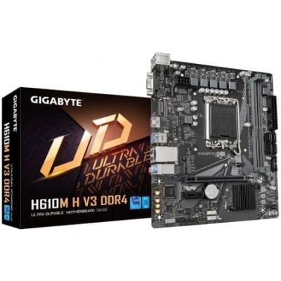Placa Base Gigabyte H610M H V3 DDR4 Socket 1700/ DDR4/ PCIe 4.0/ Micro ATX | Placas