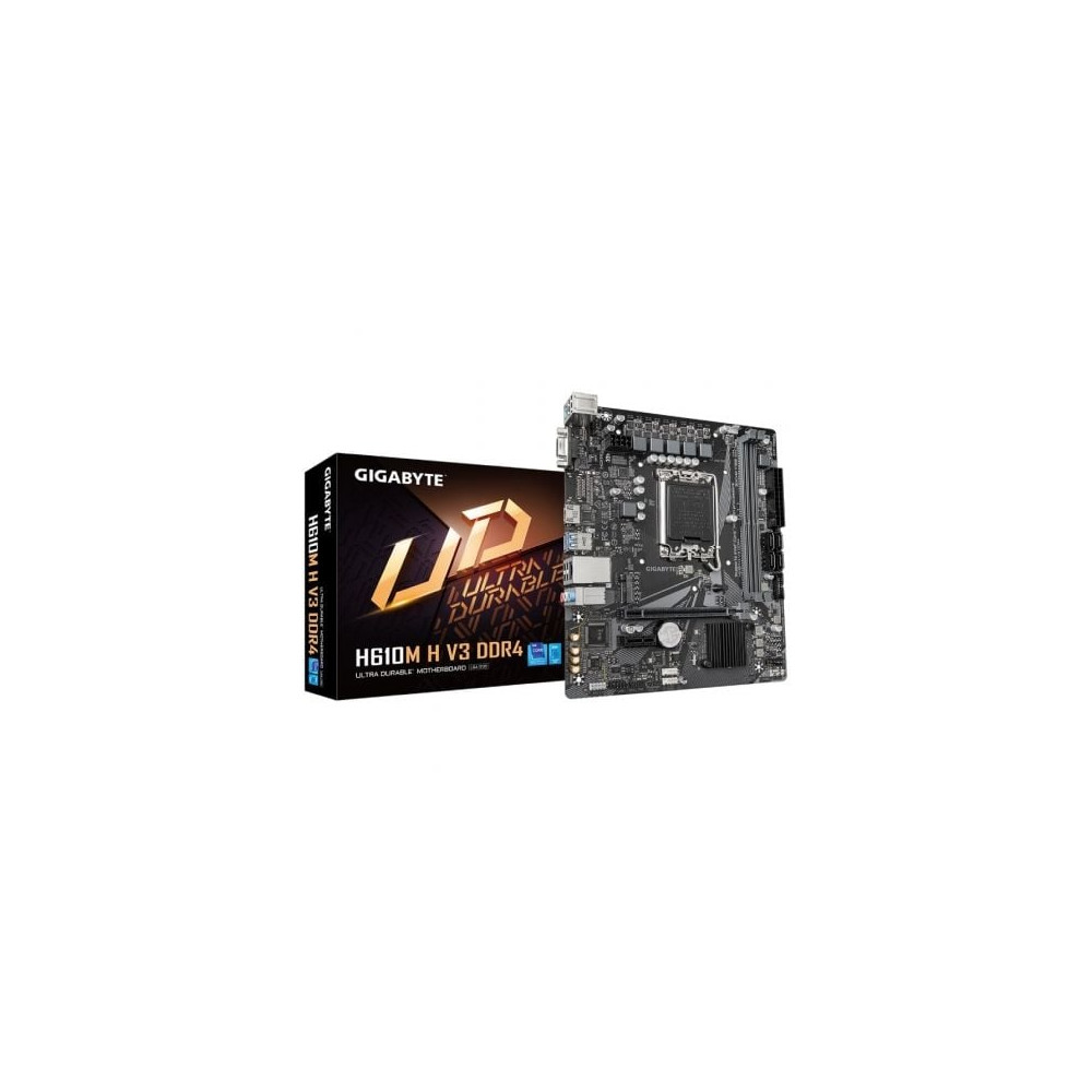 Placa Base Gigabyte H610M H V3 DDR4 Socket 1700/ DDR4/ PCIe 4.0/ Micro ATX | Placas