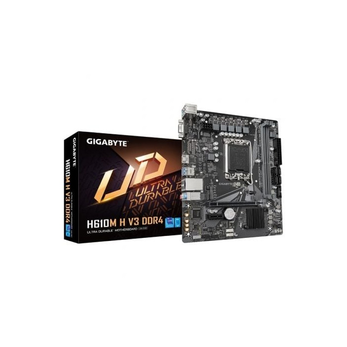 Placa Base Gigabyte H610M H V3 DDR4 Socket 1700/ DDR4/ PCIe 4.0/ Micro ATX | Placas