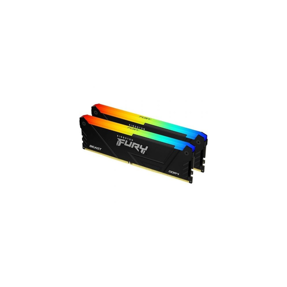 Memoria RAM Kingston FURY Beast RGB 2 x 16GB/ DDR4/ 3200MHz/ 1.35V/ CL16/ DIMM | Memoria RAM