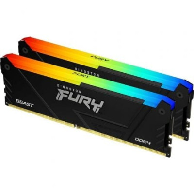 Memoria RAM Kingston FURY Beast RGB 2 x 8GB/ DDR4/ 3200MHz/ 1.35V/ CL16/ DIMM | Memoria RAM