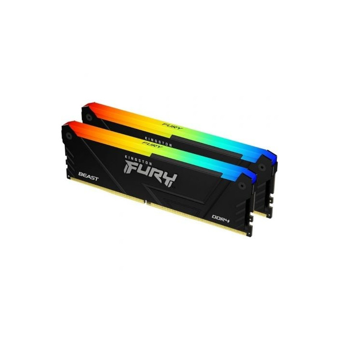 Memoria RAM Kingston FURY Beast RGB 2 x 8GB/ DDR4/ 3200MHz/ 1.35V/ CL16/ DIMM | Memoria RAM