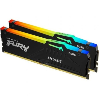 Memoria RAM Kingston FURY Beast RGB 2 x 16GB/ DDR5/ 5600MHz/ 1.25V/ CL36/ DIMM | Memoria RAM