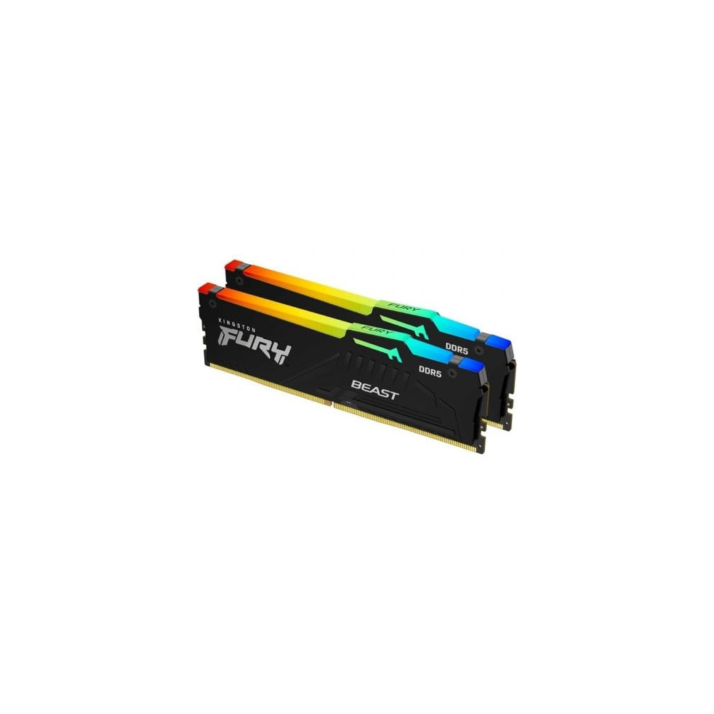 Memoria RAM Kingston FURY Beast RGB 2 x 16GB/ DDR5/ 5600MHz/ 1.25V/ CL36/ DIMM | Memoria RAM