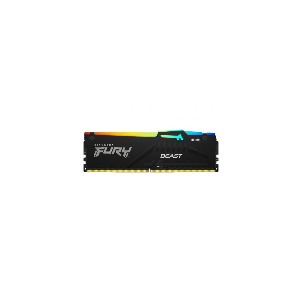 Memoria RAM Kingston FURY Beast RGB 16GB/ DDR5/ 5600MHz/ 1.25V/ CL40/ DIMM | Memoria RAM