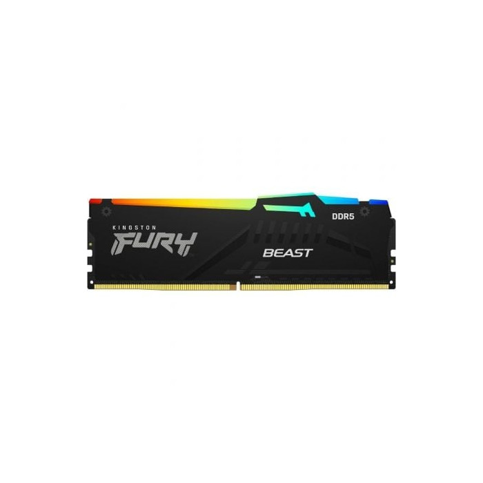 Memoria RAM Kingston FURY Beast RGB 8GB/ DDR5/ 5600MHz/ 1.25V/ CL40/ DIMM | Memoria RAM