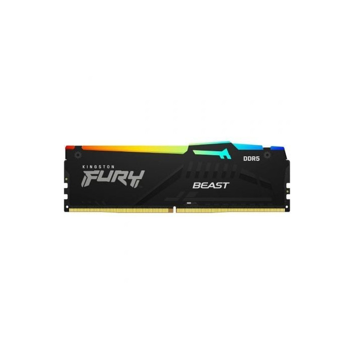 Memoria RAM Kingston FURY Beast RGB 16GB/ DDR5/ 6000MHz/ 1.35V/ CL36/ DIMM | Memoria RAM