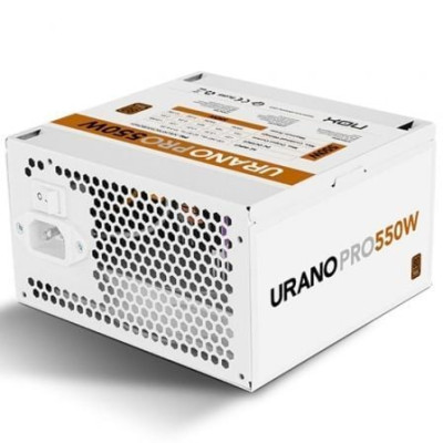Fuente de Alimentación Nox Hummer Urano Pro White/ 550W/ Ventilador 12cm/ 80 Plus Bronze | Fuentes
