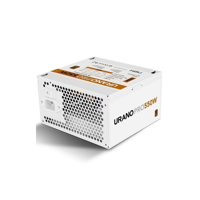 Fuente de Alimentación Nox Hummer Urano Pro White/ 550W/ Ventilador 12cm/ 80 Plus Bronze | Fuentes