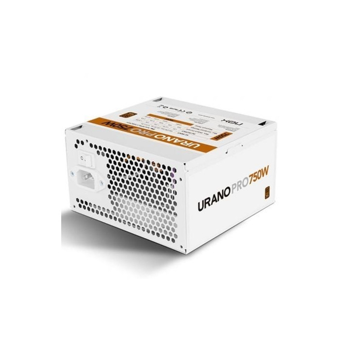 Fuente de Alimentación Nox Hummer Urano Pro White/ 750W/ Ventilador 12cm/ 80 Plus Bronze/ Blanca | Fuentes